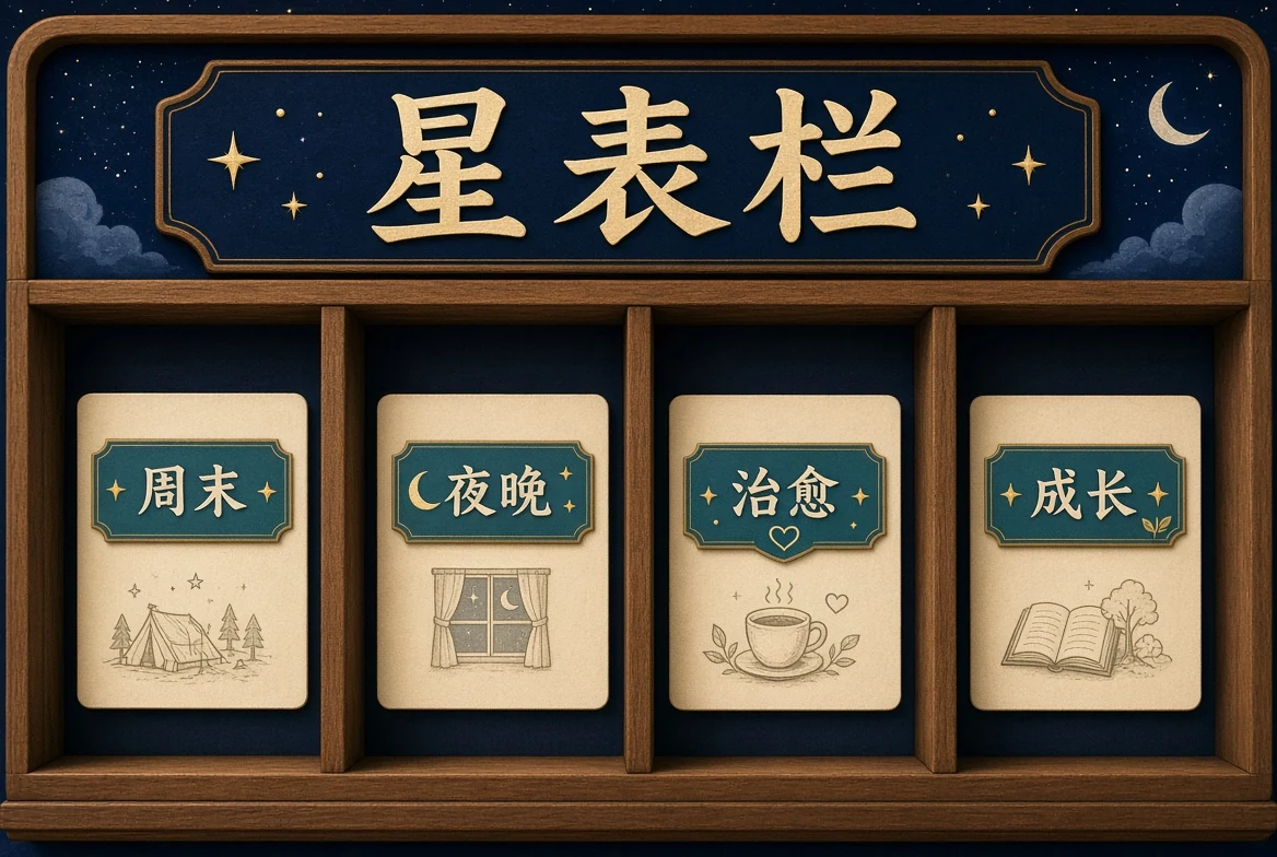 星表栏栏目图